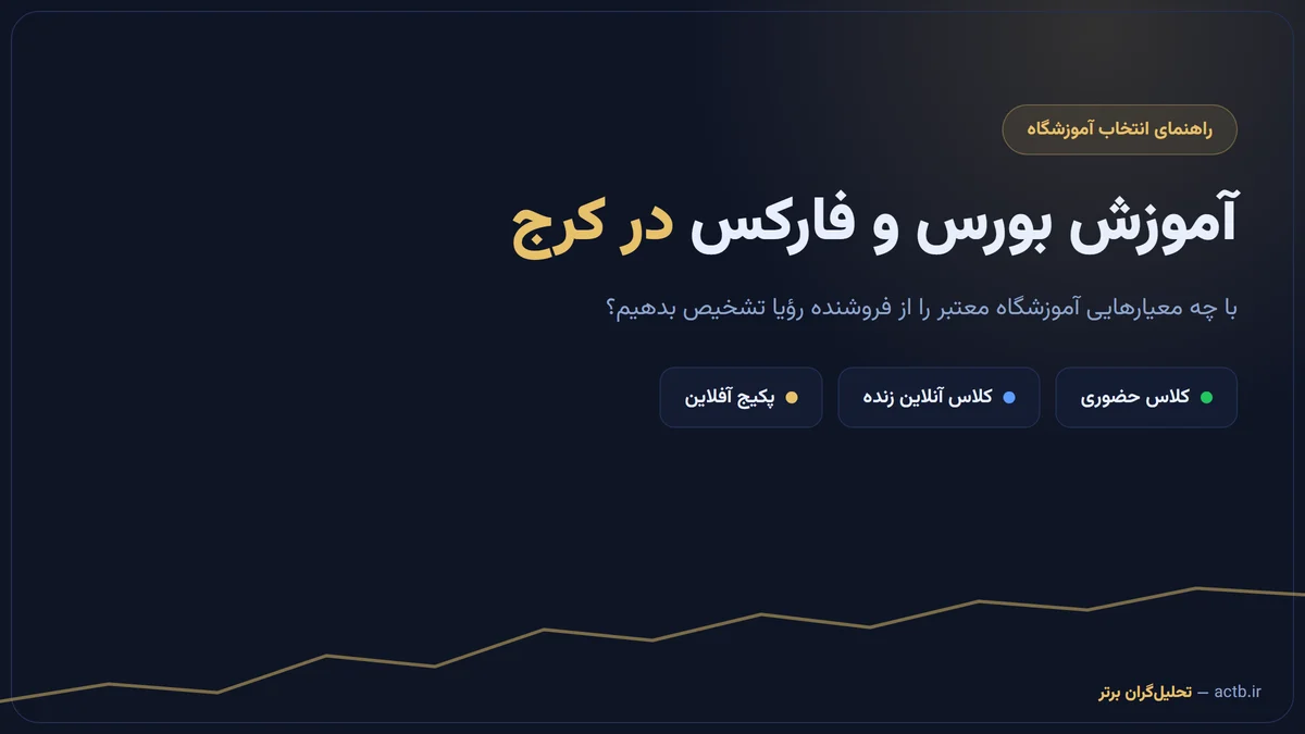 آموزش بورس و فارکس در کرج؛ راهنمای انتخاب آموزشگاه و شروع مسیر معامله‌گری
